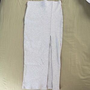 Fashion Nova Light Gray Pencil Skirt